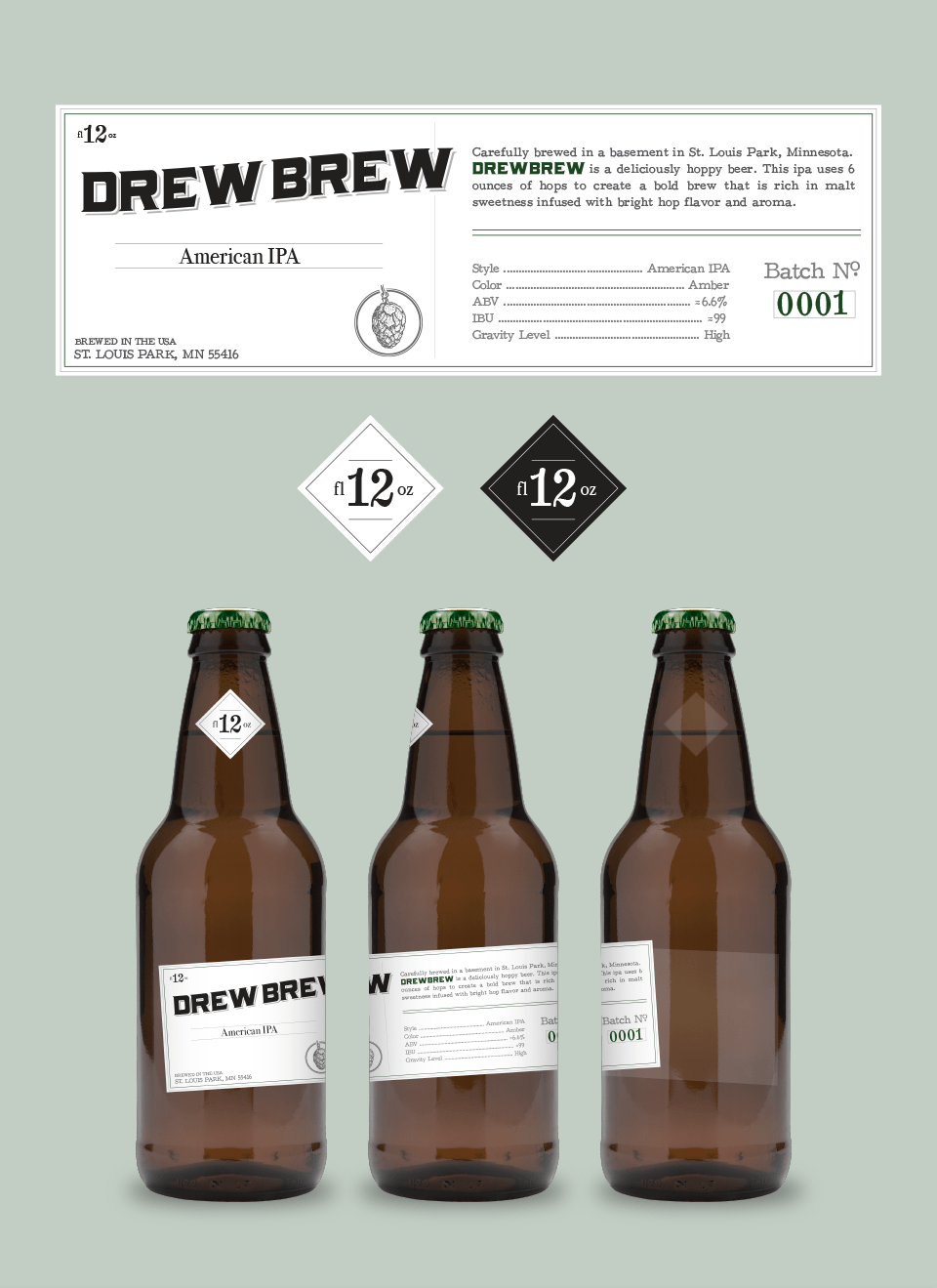 Drew Brew Label